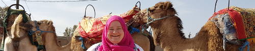Camel-riding in Morocco