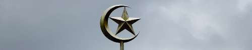 Crescent and star from mosque