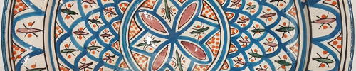 Decorative Moroccan plate