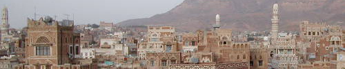 view of Sana'a from rooftop